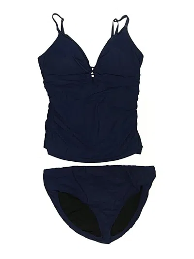 Pre-owned Profile By Gottex Two Piece Swimsuit In Blue