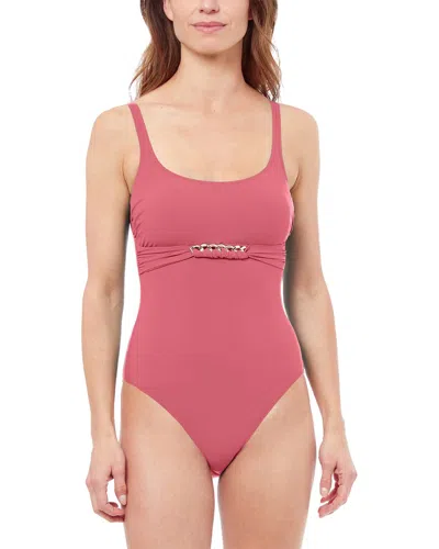Profile By Gottex Unchain My Heart Round Neck One-piece In Black