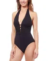 Profile By Gottex Rendez Vous Halter Underseam One Piece Swimsuit