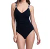 Profile By Gottex V-neck One Piece Swimsuit In Set Sail Black In Multi