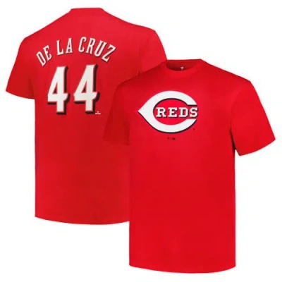 Profile Elly De La Cruz Red Cincinnati Reds Big & Tall Name & Number T-shirt