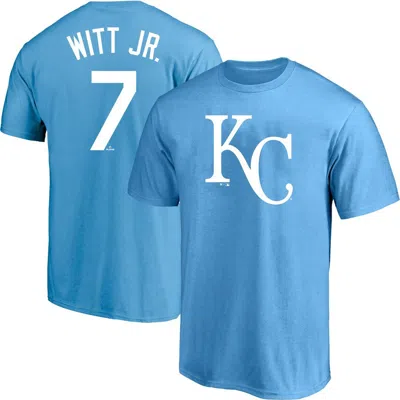 Profile Fanatics Bobby Witt Jr. Royal Kansas City Royals Big & Tall Name & Number T-shirt In Blue