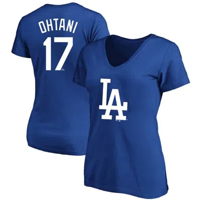 Profile Fanatics Shohei Ohtani Royal Los Angeles Dodgers Plus Size Name & Number T-shirt In Blue