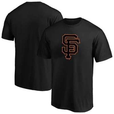 Profile Heather Black San Francisco Giants Big & Tall Weathered Logo T-shirt
