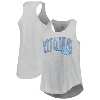 Profile Heather Gray North Carolina Tar Heels Arch Logo Racerback Scoop Neck Tank Top