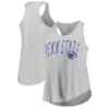 PROFILE PROFILE HEATHER GRAY PENN STATE NITTANY LIONS ARCH LOGO RACERBACK SCOOP NECK TANK TOP