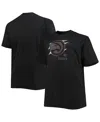 Profile Men's Black Atlanta Hawks Big And Tall Pop T-shirt In Black