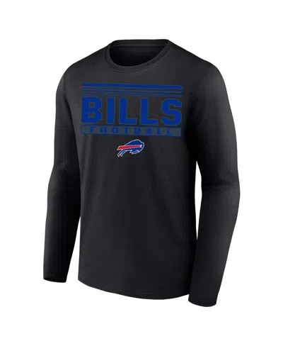 Profile Men's Black Buffalo Bills Big Tall Pop Long Sleeve T-shirt