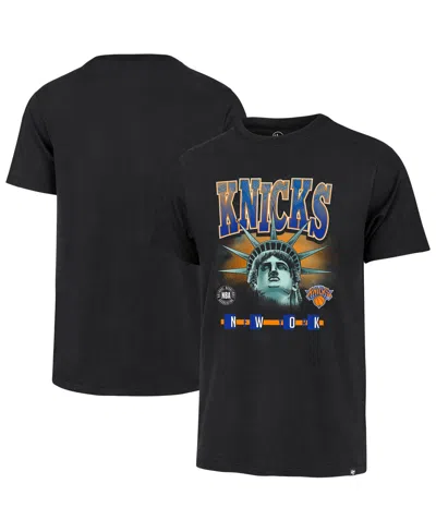 Profile Men's Black New York Knicks Big & Tall Statue T-shirt