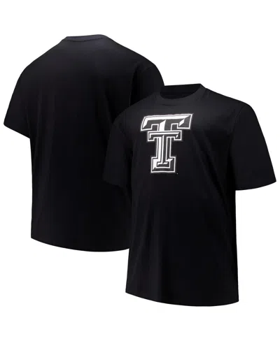 Profile Men's Black Texas Tech Red Raiders Big Tall Pop T-shirt