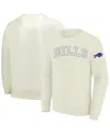 Profile Men's Cream Buffalo Bills Big Tall Fleece Sweatshirt In White
