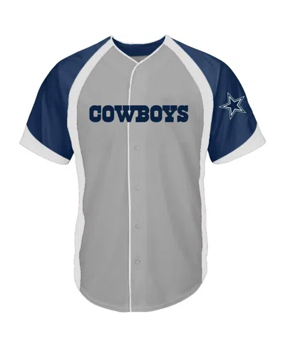 Profile Men's Gray Dallas Cowboys Big Tall Button-up Fashion Top