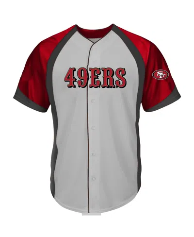Profile Men's Gray San Francisco 49ers Big Tall Button-up Fashion T-shirt