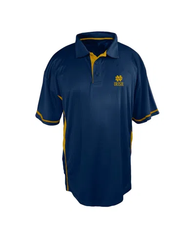 Profile Men's Navy Notre Dame Fighting Irish Big Tall Color Block Panel Polo Shirt In Blue