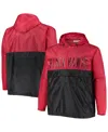 Profile Men's Red Chicago Blackhawks Big And Tall Anorak Half-zip Pullover Hoodie In Red