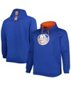 Profile Men's Royal New York Islanders Big And Tall Fleece Pullover Hoodie In Royal
