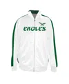 Profile Men's White Philadelphia Eagles Big Tall Tricot Full-zip Track Jacket In White