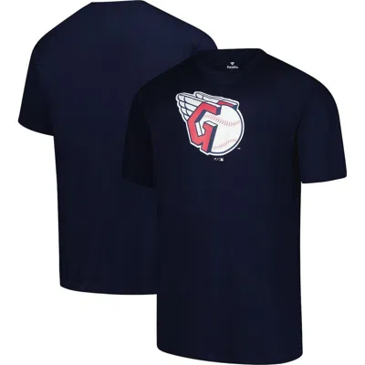 Profile Navy Cleveland Guardians Big & Tall Primary Logo T-shirt