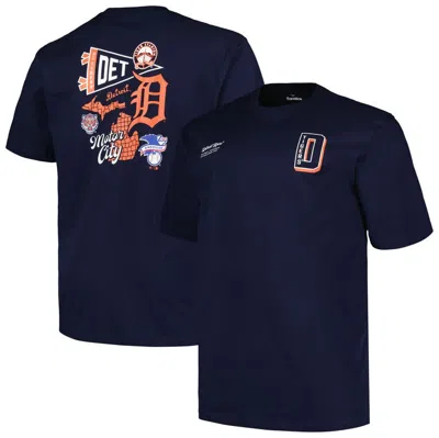 Profile Navy Detroit Tigers Split Zone T-shirt