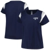 PROFILE PROFILE NAVY NEW YORK YANKEES PLUS SIZE SCOOP NECK T-SHIRT