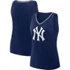 Profile Navy New York Yankees Plus Sized Stellar Win V-neck Tank Top