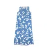 Profile Nyc Women's Blue / White   Floral Jumper In Blue/white