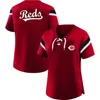 Profile Red Cincinnati Reds Lace-up T-shirt In Red