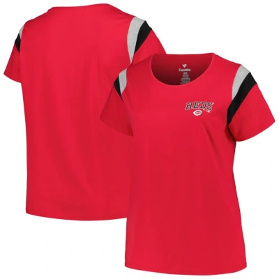 Profile Red Cincinnati Reds Plus Size Scoop Neck T-shirt