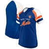 Profile Royal New York Mets Arched Notch Neck T-shirt