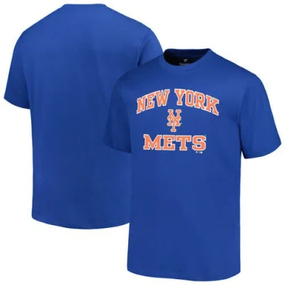 Profile Royal New York Mets Big & Tall Heart & Soul T-shirt In Blue