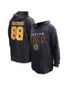 Profile Women's David Pastrnak Black Boston Bruins Plus Size Name Number Thermal Pullover Hoodie In Black