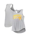 Profile Women's Heather Gray Tennessee Volunteers Arch Logo Racerback Scoop Neck Tank Top In Heather Gray