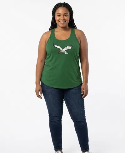 Profile Women's Kelly Green Philadelphia Eagles Plus Size Basic Tank Top