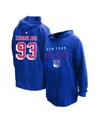 Profile Women's Mika Zibanejad Blue New York Rangers Plus Size Name Number Thermal Pullover Hoodie In Blue