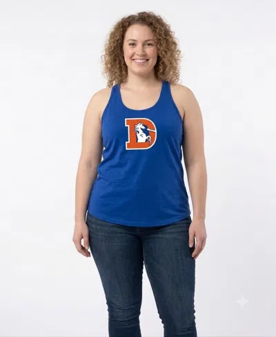 Profile Women's Plus Size Denver Broncos Scoop Neck Racerback Tank Top In Royal