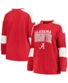 Profile Crimson Alabama Crimson Tide Plus Size Striped Pullover Sweatshirt In Crimson
