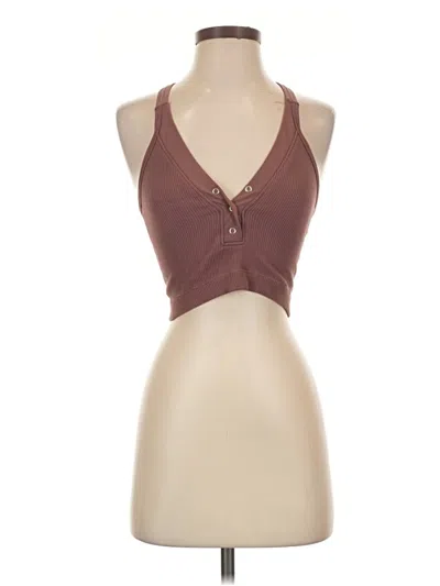 Pre-owned Pro-fit Tank Top Brown Halter Neckline Tops