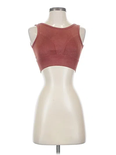 Pre-owned Pro-fit Tank Top Burgundy Strapless Neckline Tops