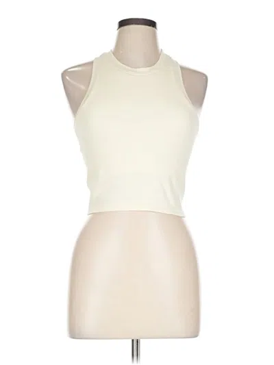 Pre-owned Pro-fit Tank Top Ivory Halter Neckline Tops In White