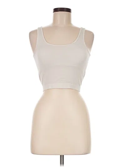 Pre-owned Pro-fit Tank Top Ivory Strapless Neckline Tops