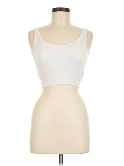 Pre-owned Pro-fit Tank Top Ivory Strapless Neckline Tops In White