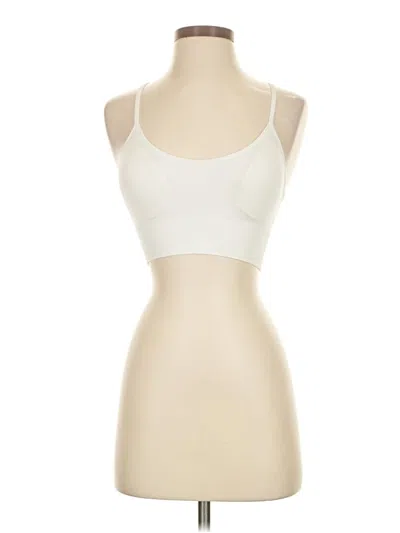 Pre-owned Pro-fit Tank Top Ivory Strapless Neckline Tops In White