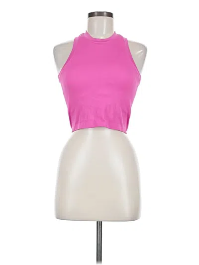 Pre-owned Pro-fit Tank Top Pink Halter Neckline Tops