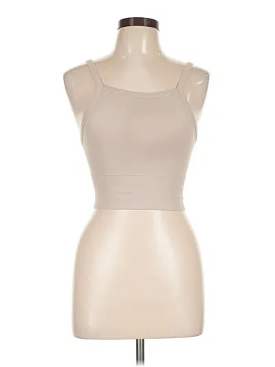 Pre-owned Pro-fit Tank Top Tan Halter Neckline Tops