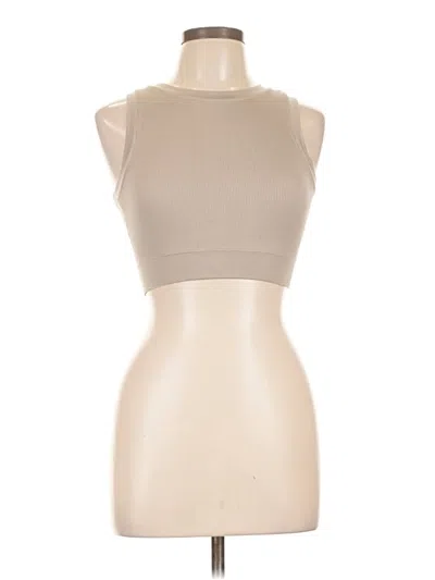 Pre-owned Pro-fit Tank Top Tan Halter Neckline Tops In Brown