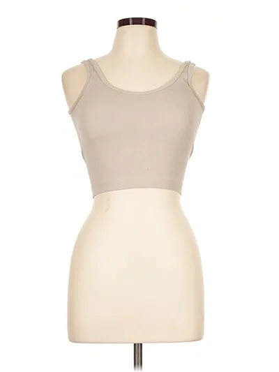 Pre-owned Pro-fit Tank Top Tan Strapless Neckline Tops
