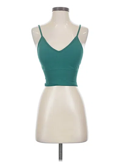 Pre-owned Pro-fit Tank Top Teal Strapless Neckline Tops