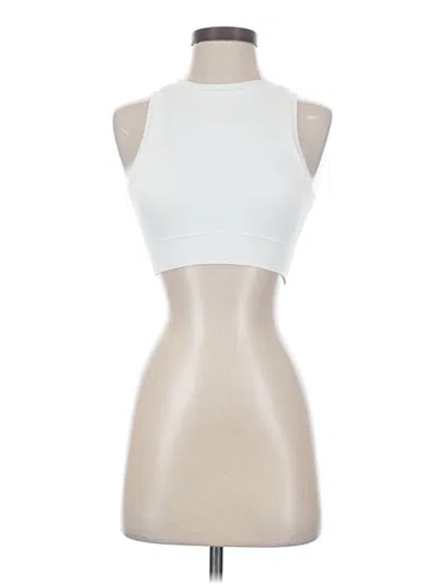 Pre-owned Pro-fit Tank Top White Halter Neckline Tops