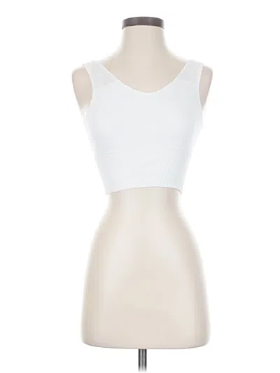 Pre-owned Pro-fit Tank Top White Strapless Neckline Tops