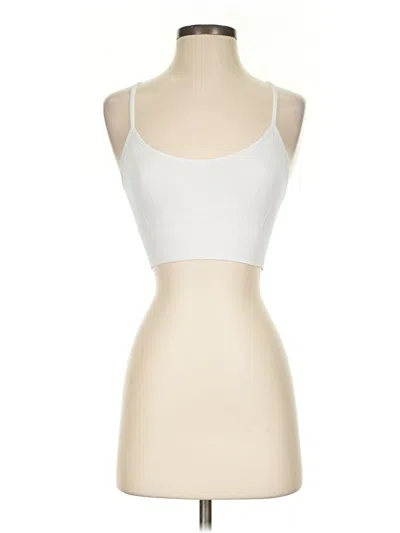 Pre-owned Pro-fit Tank Top White Strapless Neckline Tops